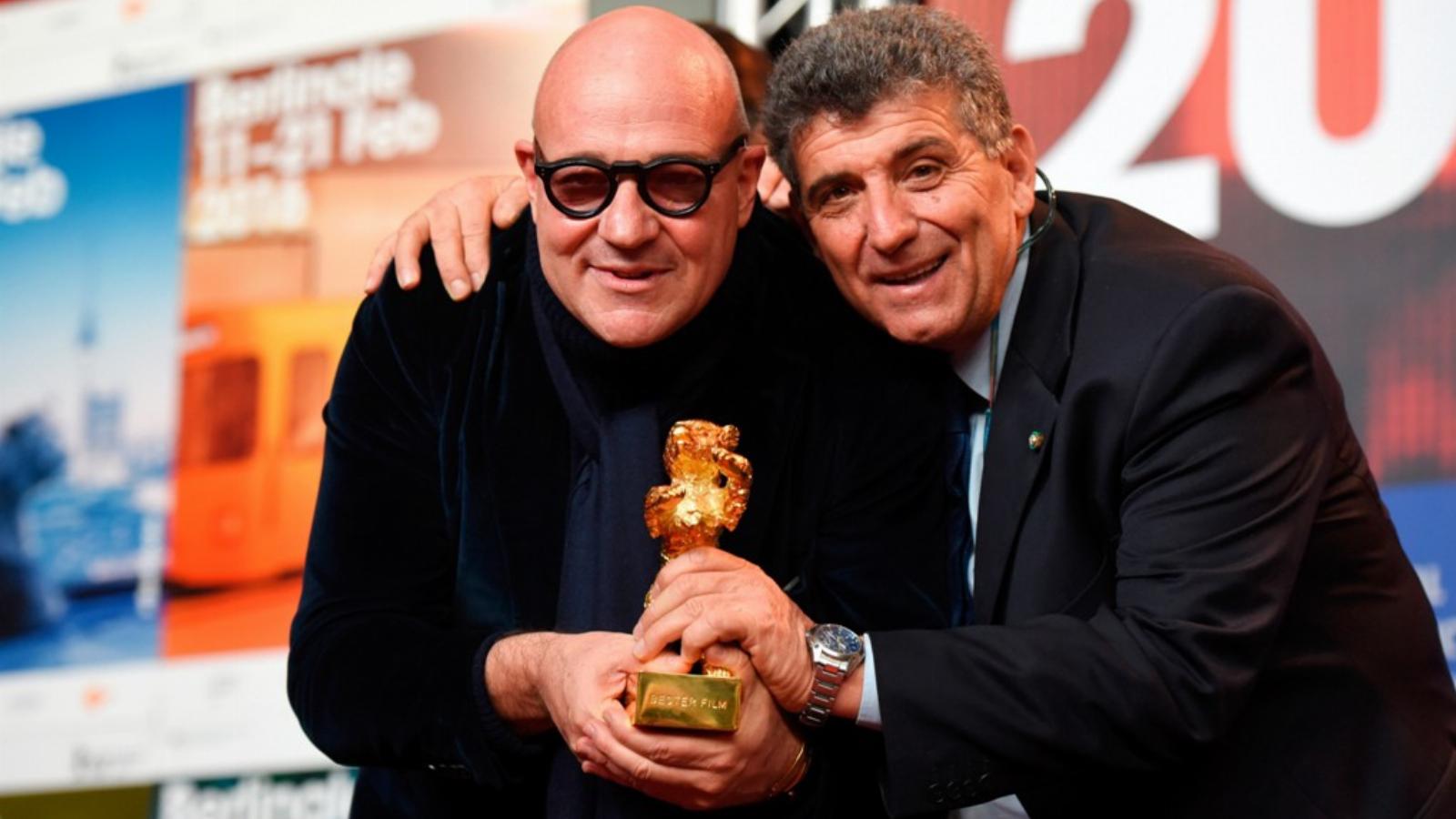 Gianfranco Rosi és Pietro Bartolo FOTÓ: EUROPRESS/GETTY IMAGES/CLEMENS BILAN