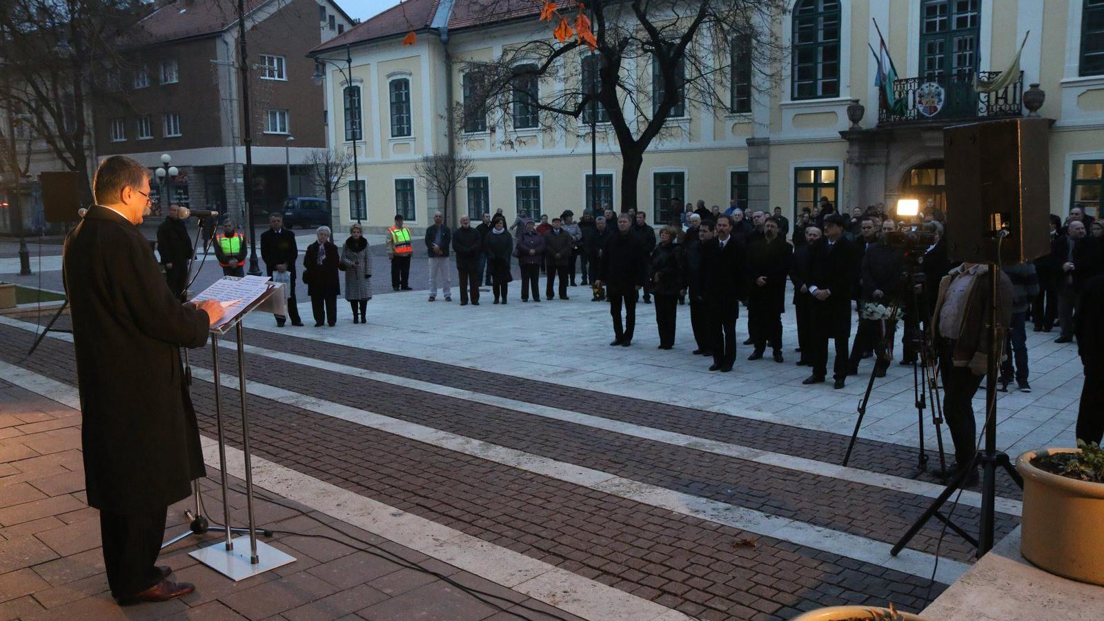 Kövér László Sátoraljaújhelyen. MTI Fotó: Vajda János