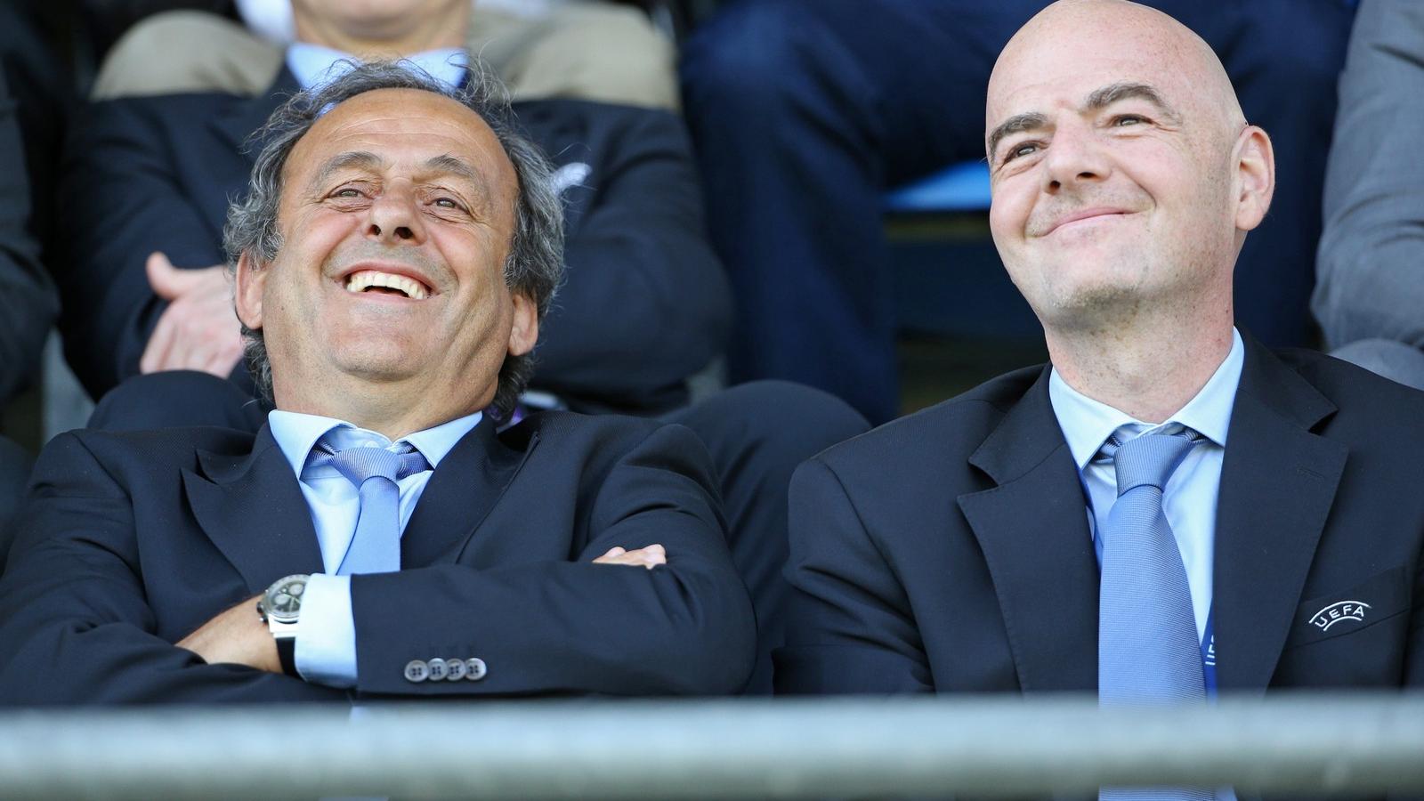 Michel Platini és Gianni Infantino Fotó: Philipp Schmidli/Getty Images