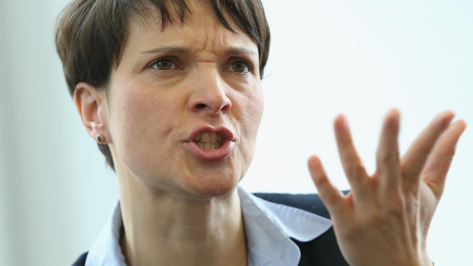 Frauke Petry, az Alternatíva elnöke már a vasárnapi választásokra készül FOTÓ: EUROPRESS/GETTY IMAGES/SEAN GALLUP