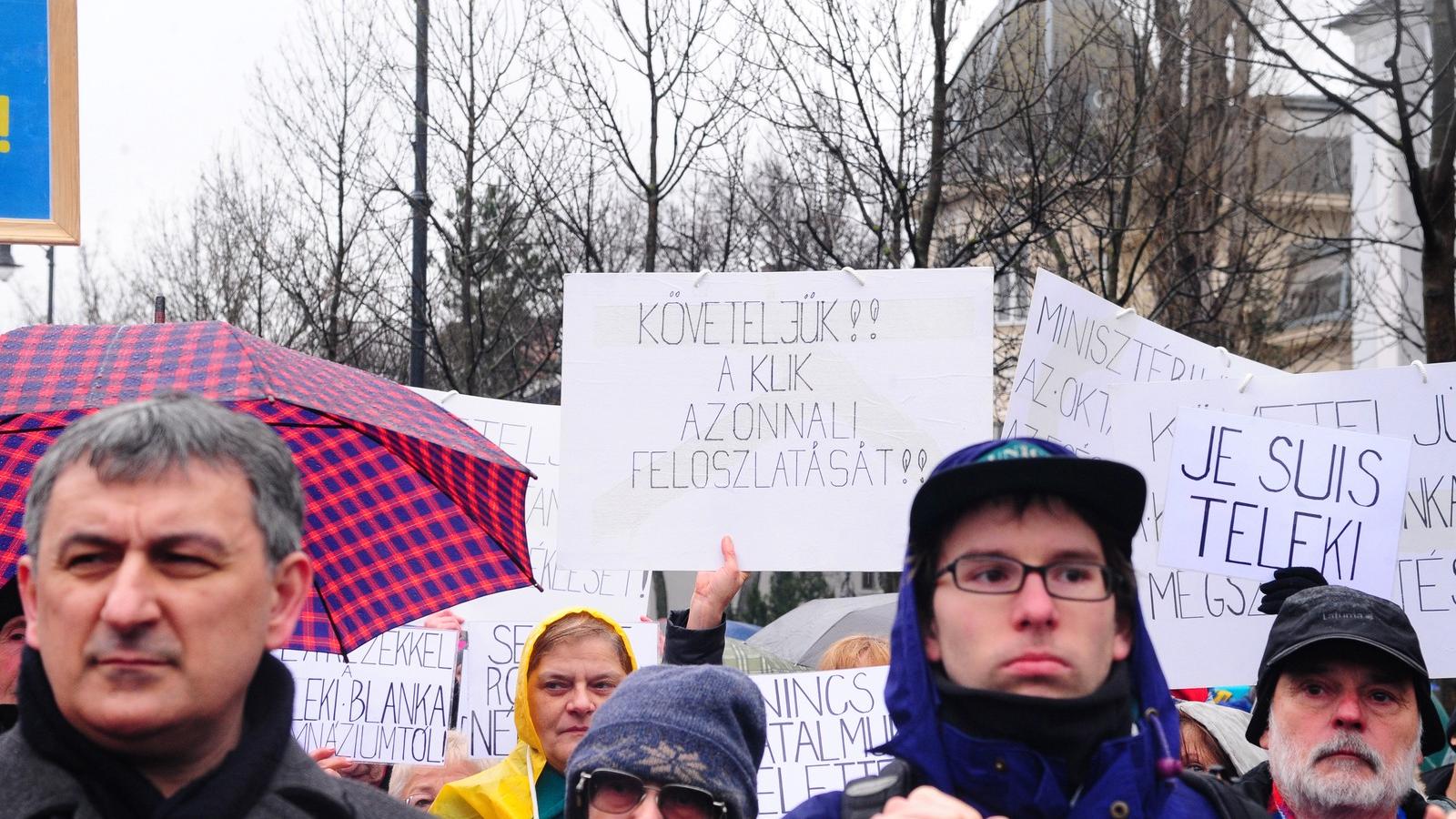 A tanév során tartott tiltakozásokat kibekkelte a kormány FOTÓ: MOLNÁR ÁDÁM