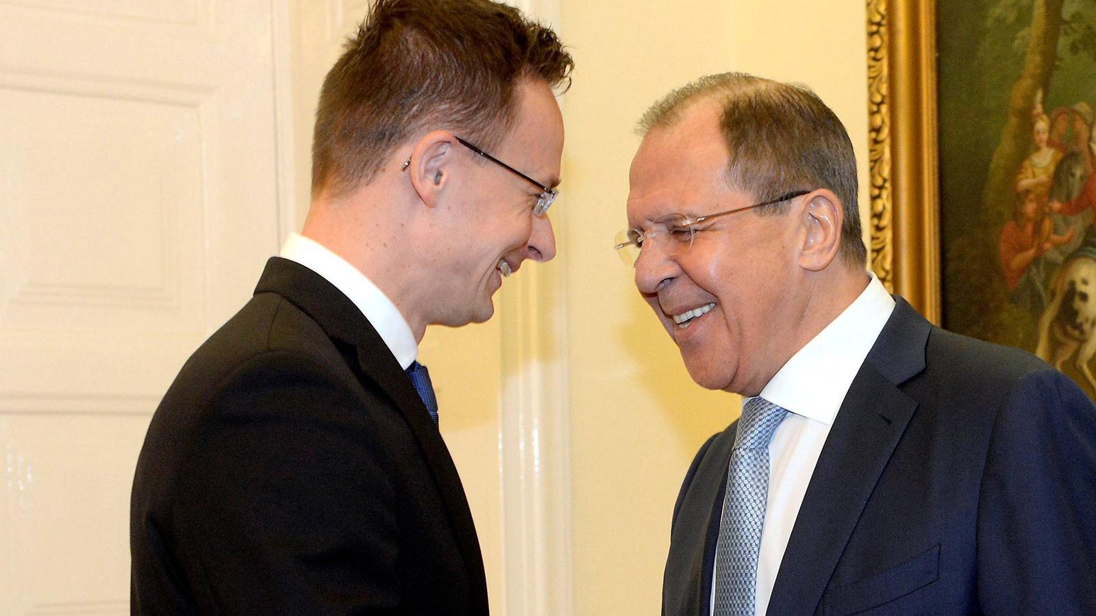 Szijjártó Péter és Szergej Lavrov orosz külügyminiszter MTI Fotó: Kovács Tamás