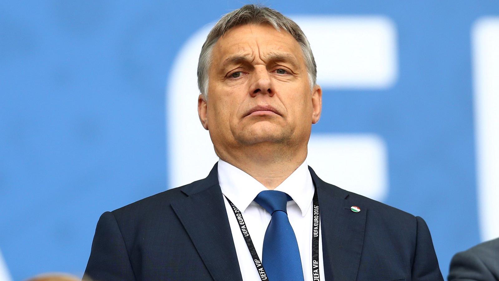 Orbán Viktor a foci Eb-n. FOTÓ: Dean Mouhtaropoulos/Getty Images