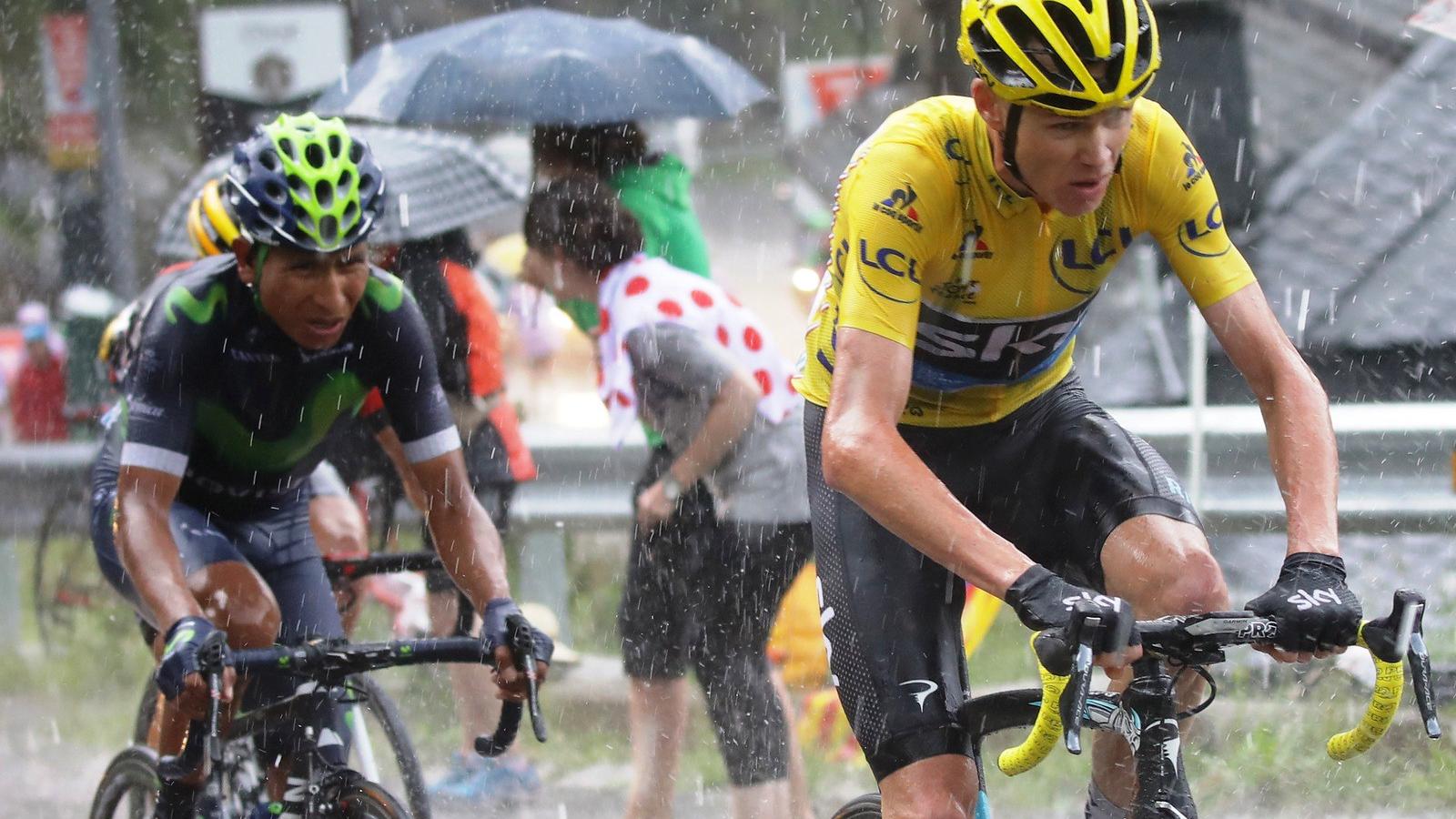 A címvédő brit Froome (jobbra) az élen áll FOTÓ: CHRIS GRAYTHEN/EUROPRESS/GETTY IMAGES