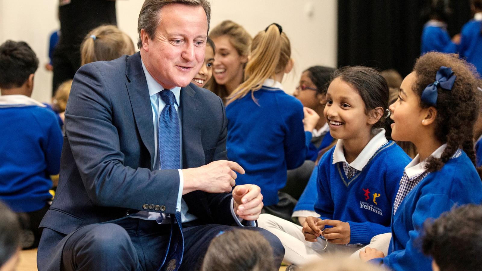 Cameron utolsó hivatalos látogatásán egy iskolában vizitált FOTÓ: EUROPRESS/GETTY IMAGES