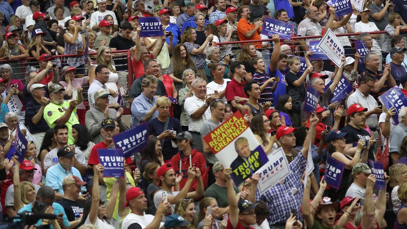 Bármit is mond Trump, nagy tömegeket vonz kampánygyűléseire FOTÓ: EUROPRESS/GETTY IMAGES/JOHN MOORE