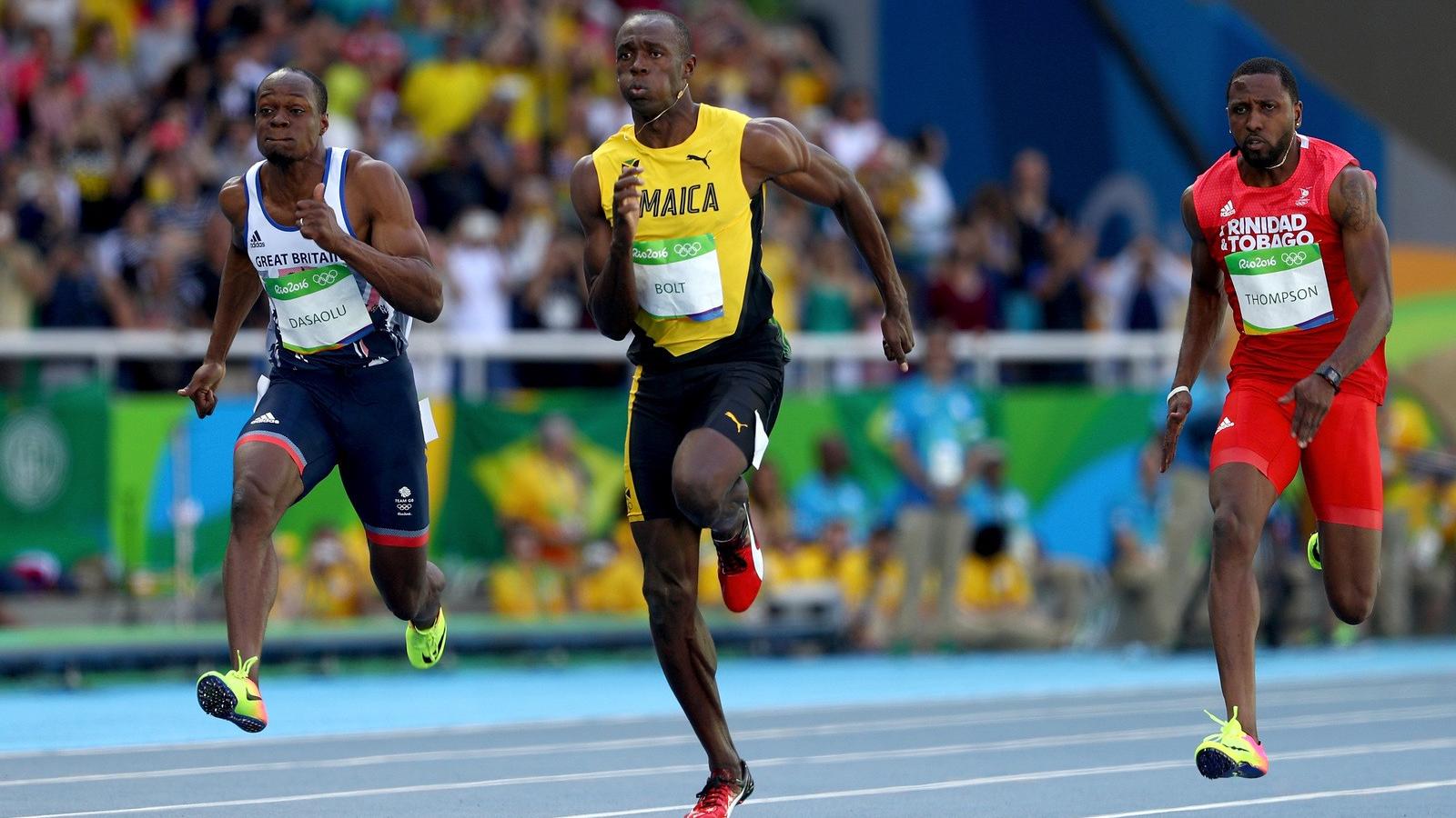 Usain Bolt elől. FOTÓ: Ian Walton/Getty Images