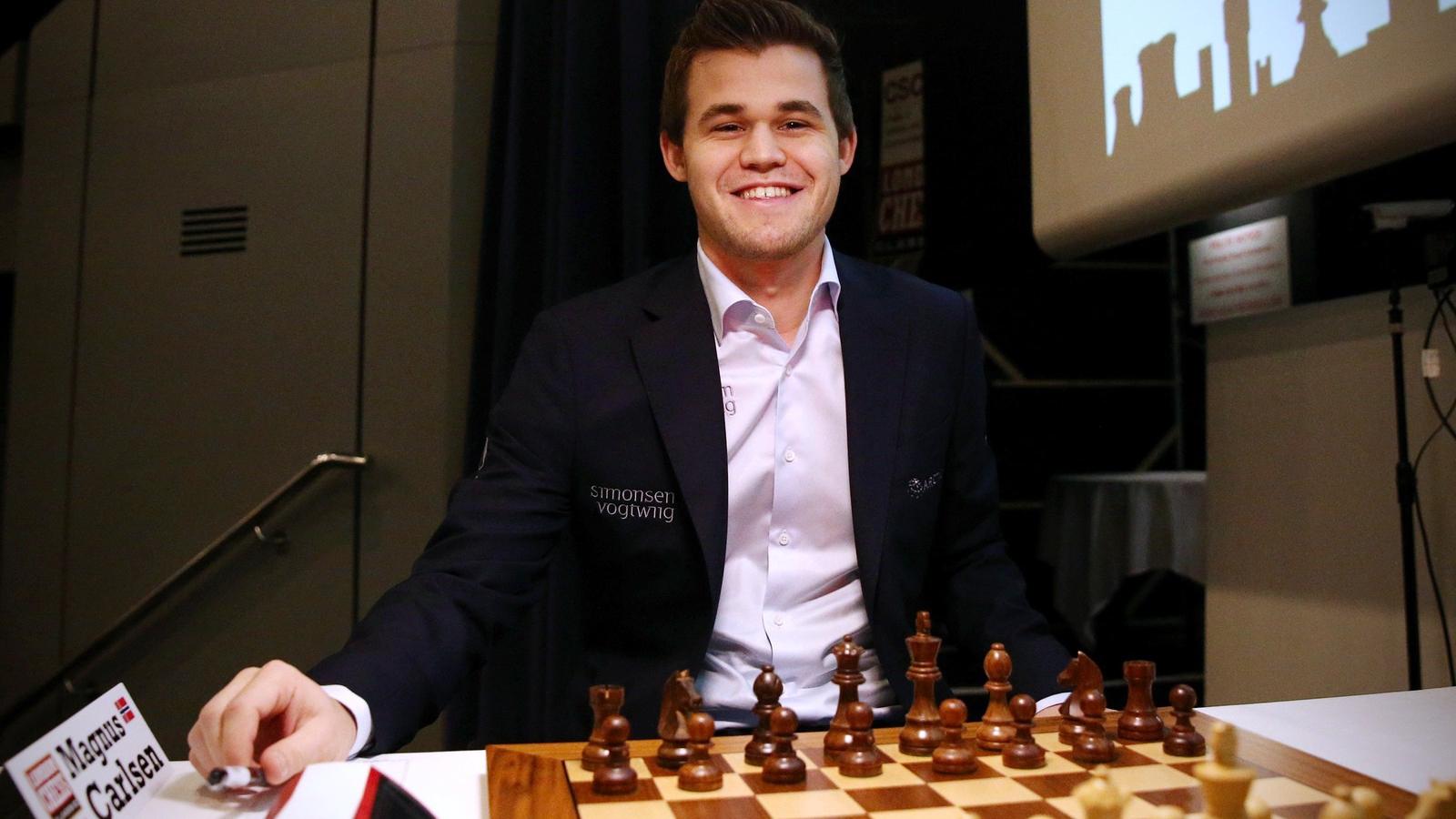 A címvédő Magnus Carlsen a párharc esélyese FOTÓ: EUROPRESS/GETTY IMAGES/CARL COURT