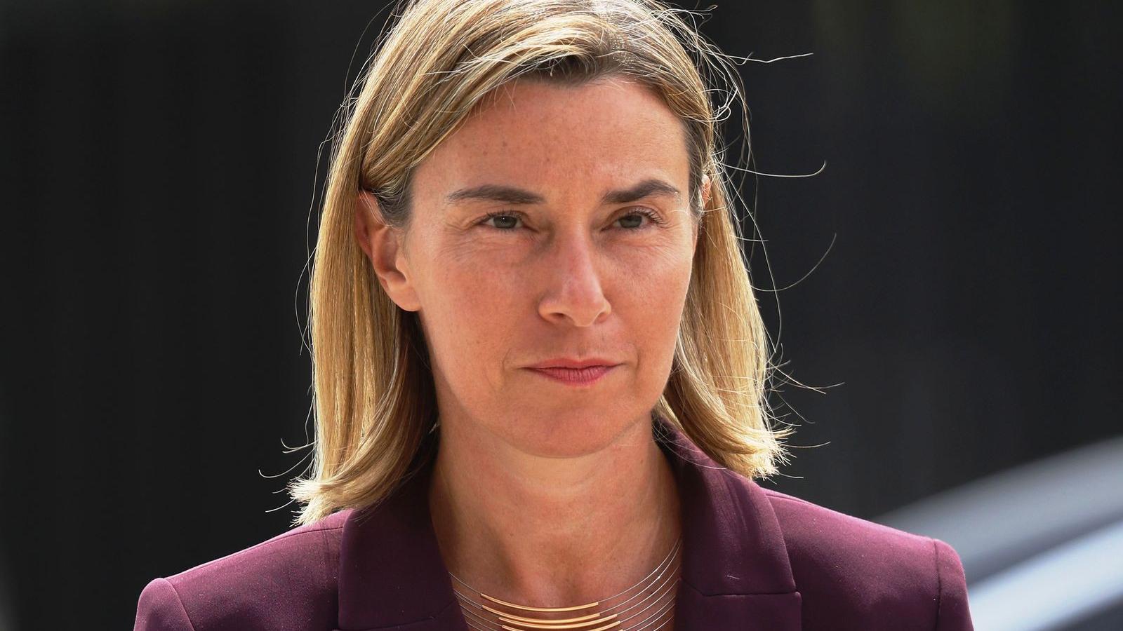 Mogherini elment az EP-ülésre FOTÓ: EUROPRESS/GETTY IMAGES