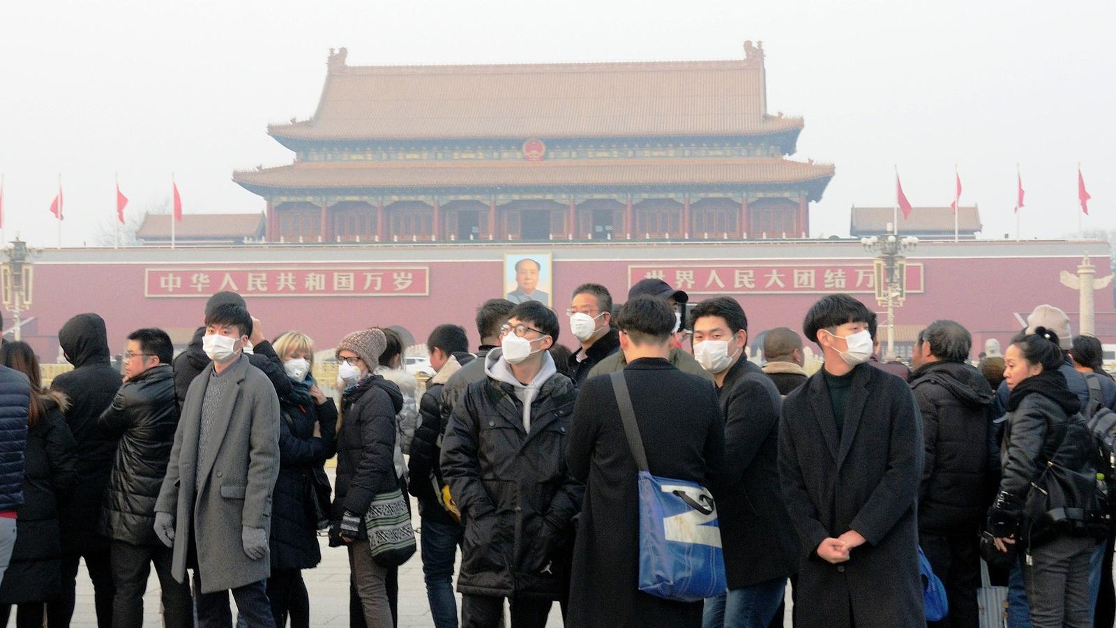 Pekingben már természetes viseletté vált a maszk FOTÓ: EUROPRESS/GETTY IMAGES/VCG