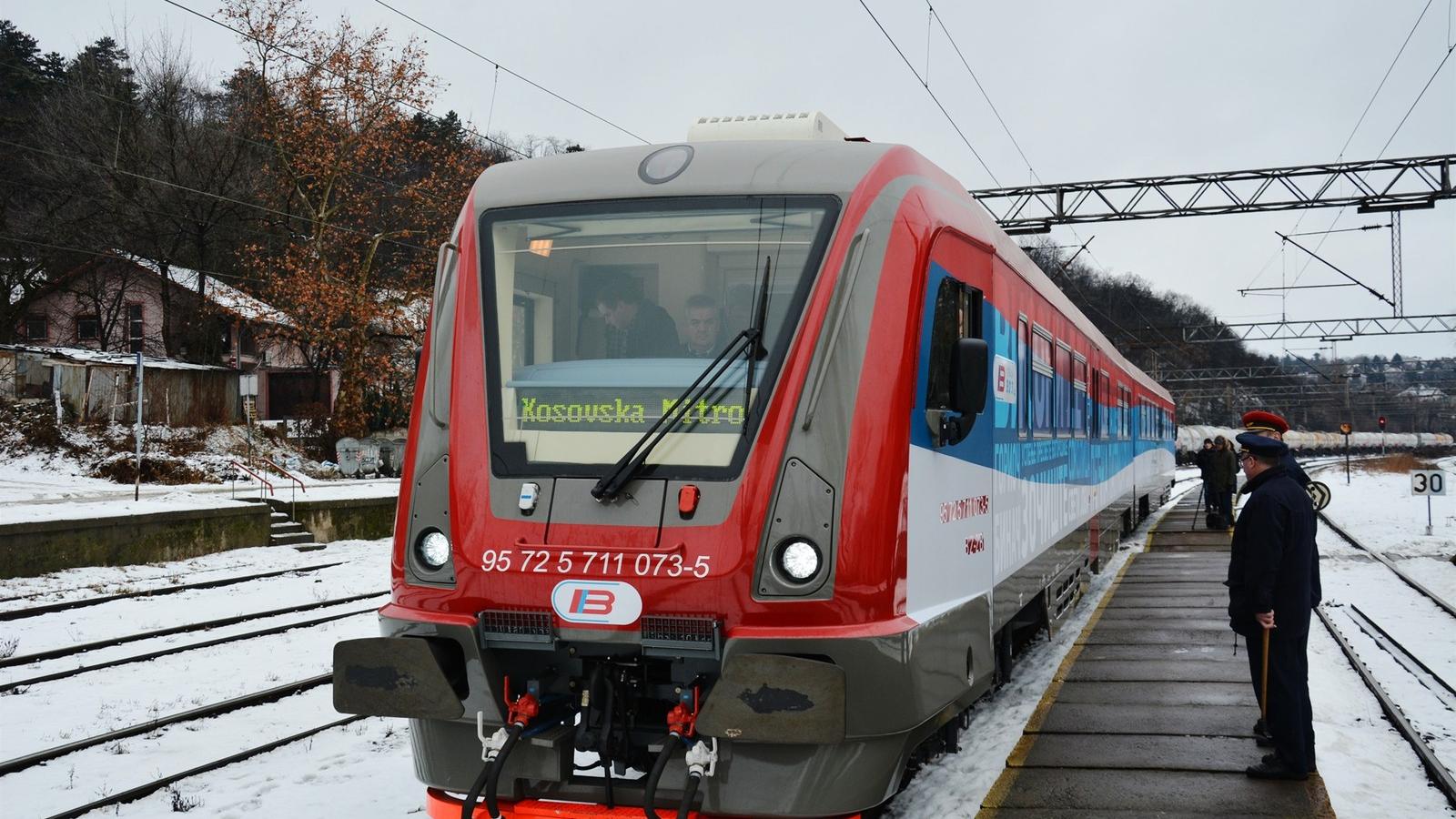 El sem jutott a határátkelőig a Belgrádból indított vonat FORRÁS: KANCELLÁRIA KOSZOVÓ