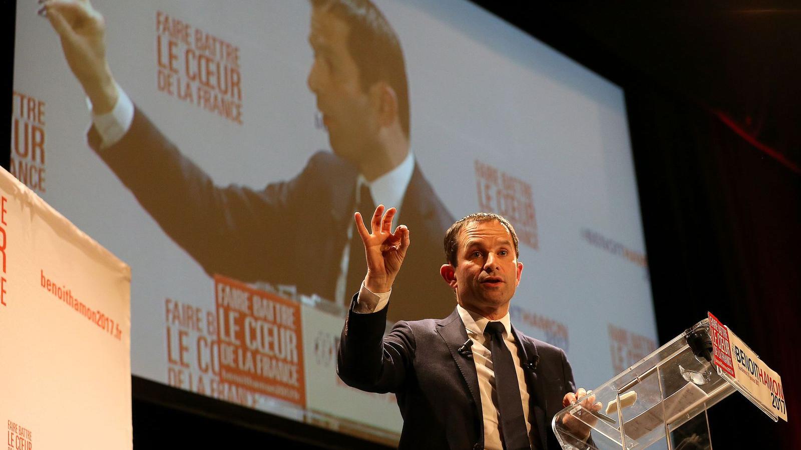 Jól szerepelt a baloldali tévévitában Benoit Hamon FOTÓ: EUROPRESS/GETTY IMAGES/ROMAIN PERROCHEAU