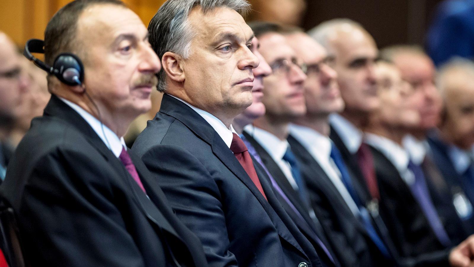 Alijev azeri elnök és Orbán Budapesten, 2014 novemberében FOTÓ: MINISZTERELNÖKSÉG/ÁRVAI KÁROLY