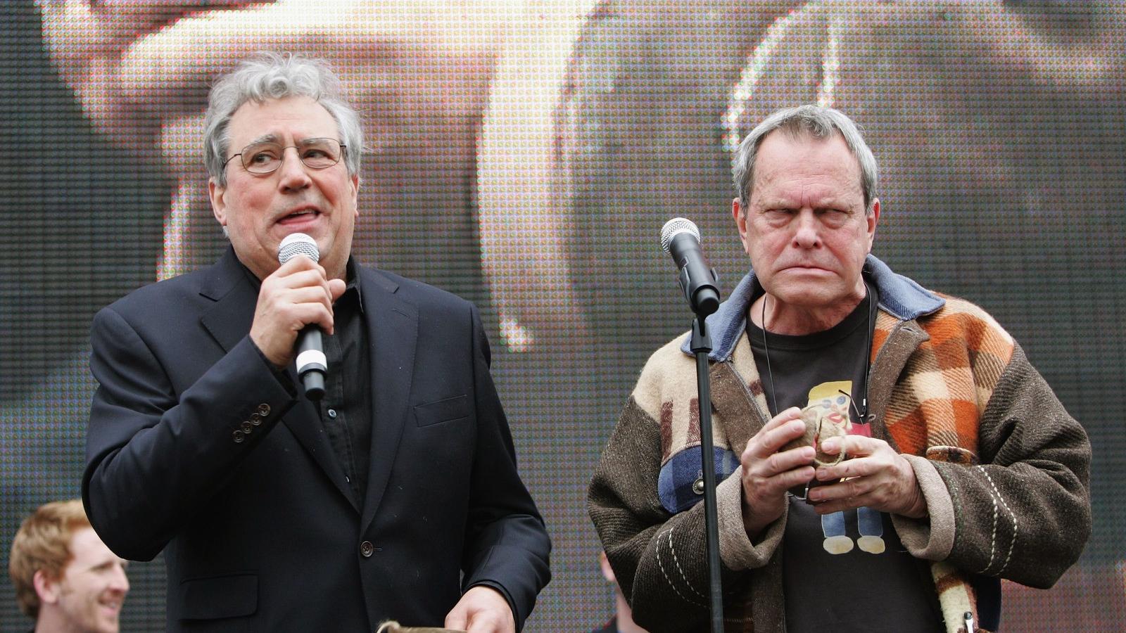 A Monty Python-os Terry Jones, és a rendező, Terry Gilliam (jobbra). Fotó: MJ Kim/Getty Images.