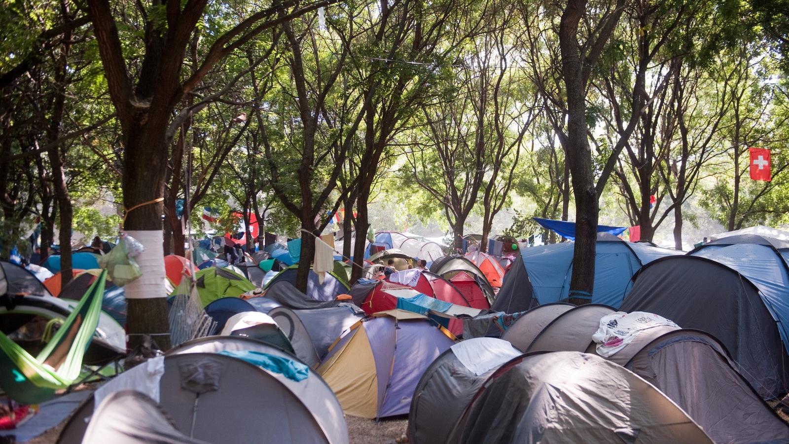 Sokan kint is laknak a szigeten a fesztivál ideje alatt FOTÓ: Tóth Gergő