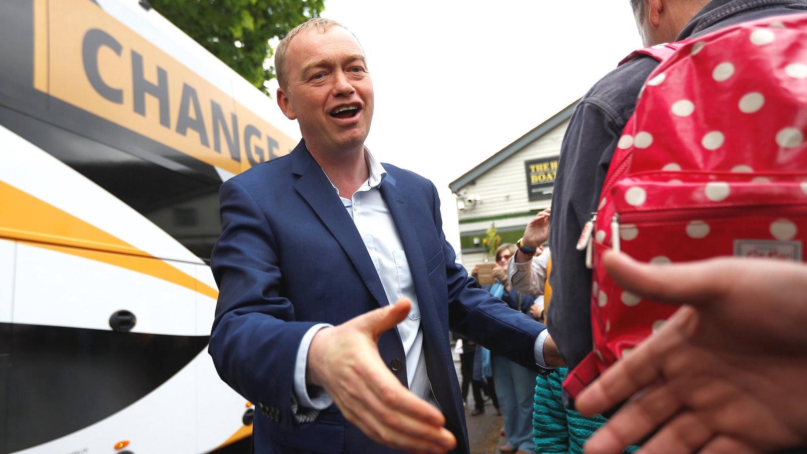 Tim Farron libdemvezető aligha hozza el a változást FOTÓ: REUTERS/PETER NICHOLLS