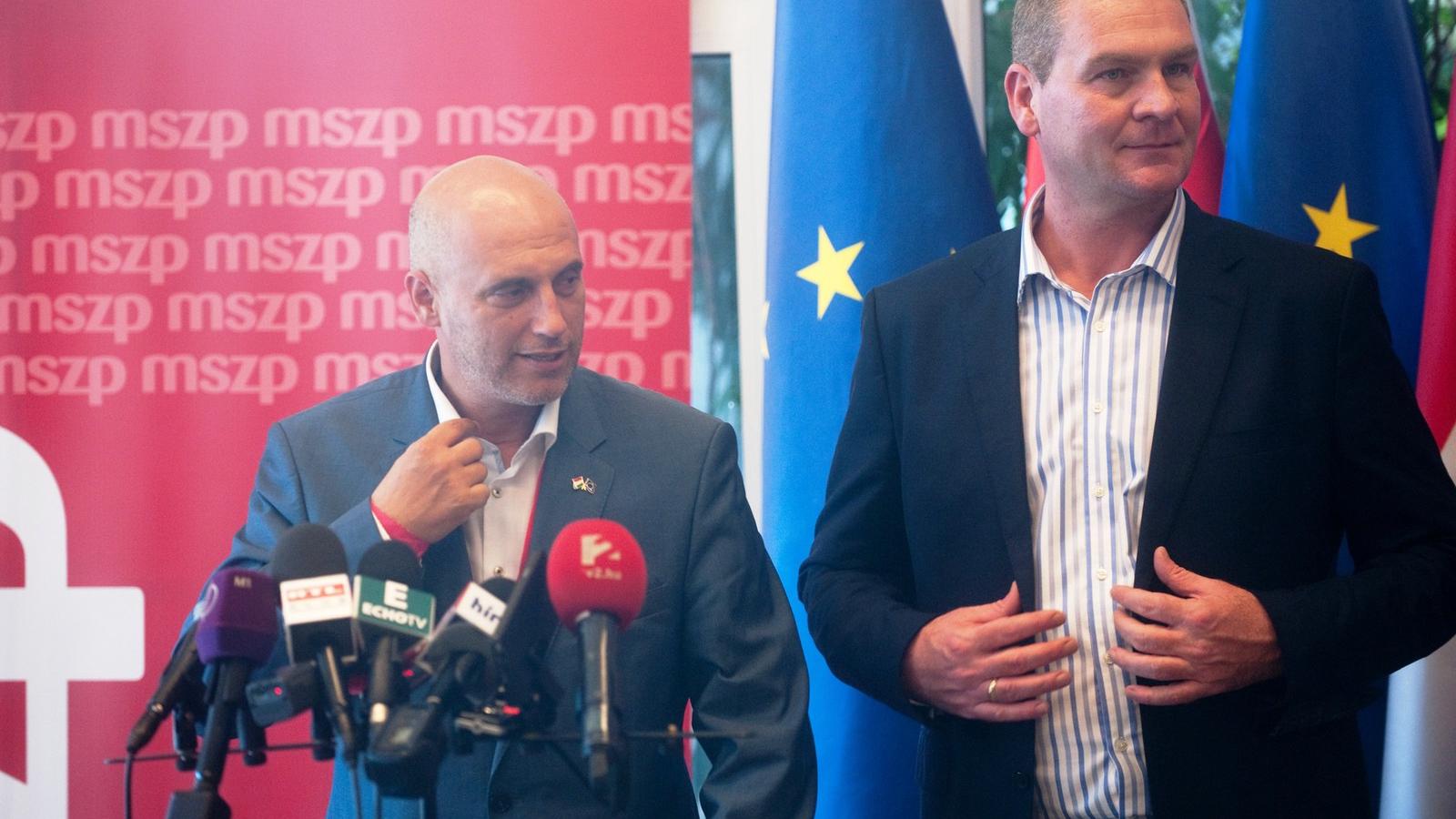 Botka László Tóbiás Józseffel az MSZP tavalyi tisztújításán FOTÓ: Tóth Gergő