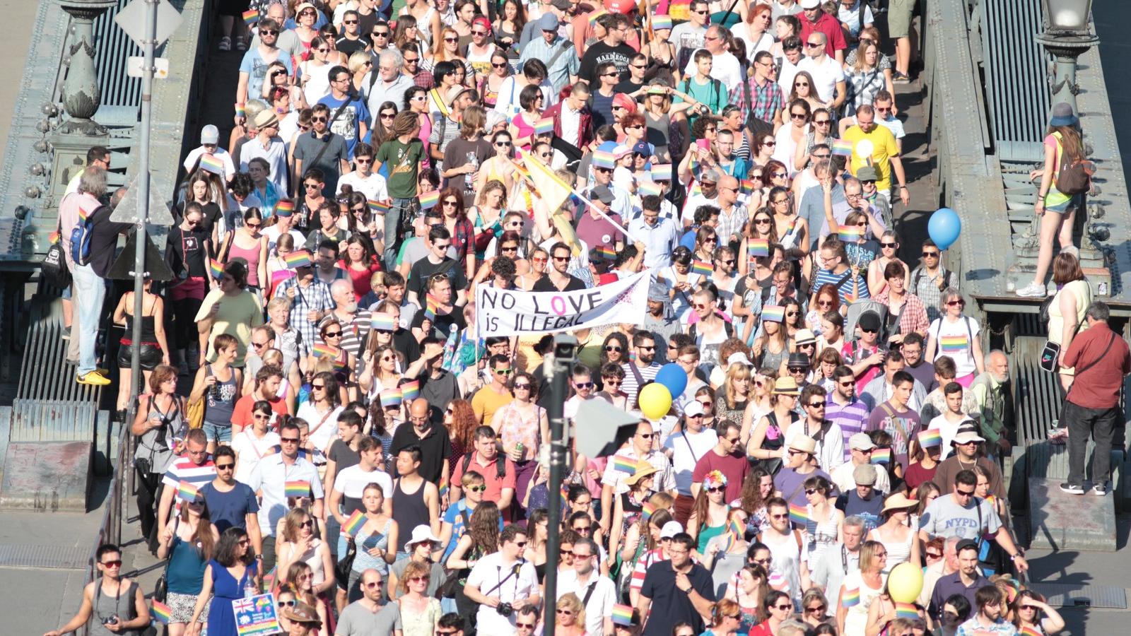 A 20. jubileumi Budapest Pride 2015-ben FOTÓ: Molnár Ádám