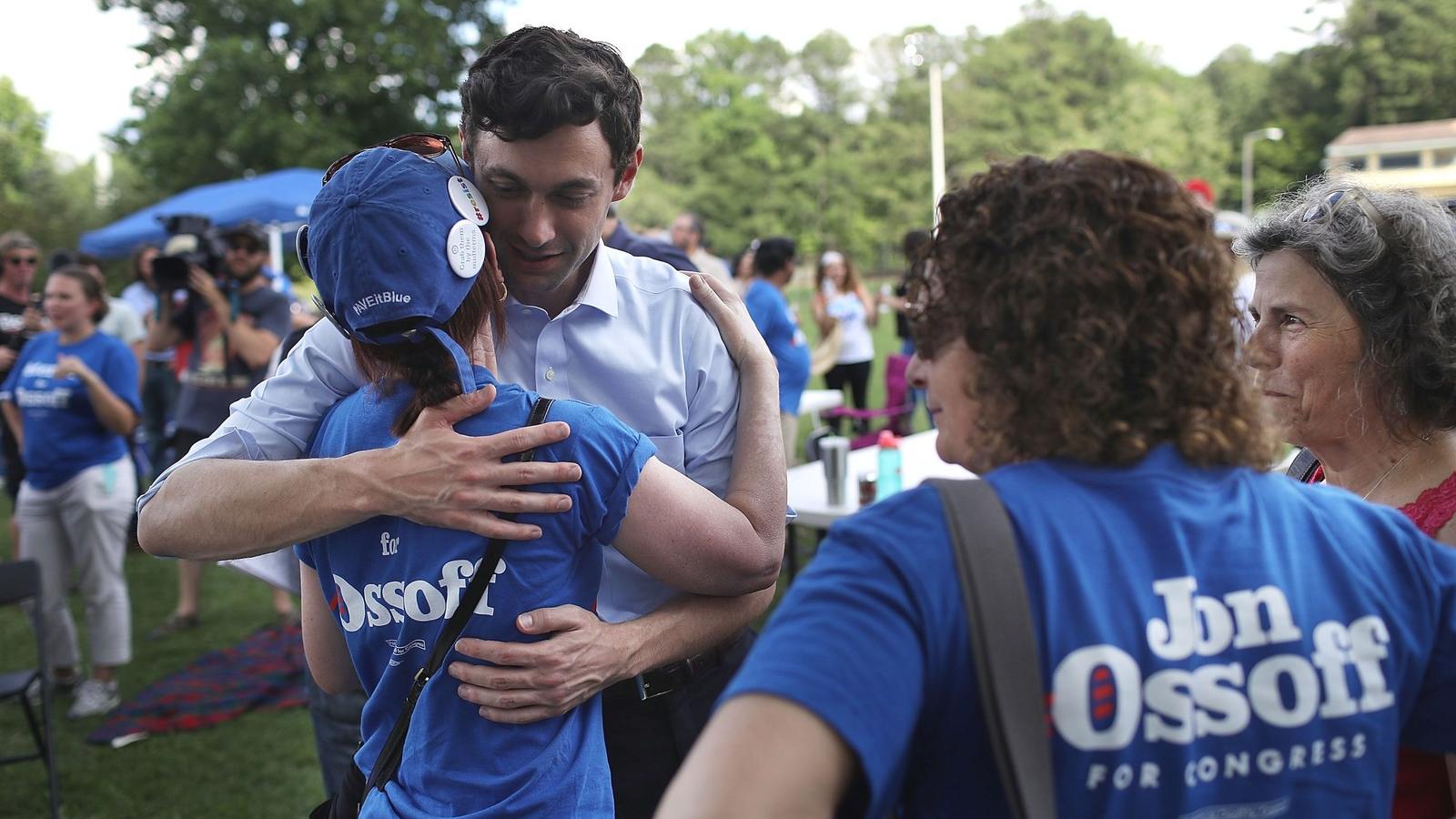 John Ossoff vezet a felmérésekben FOTÓ: GETTY IMAGES/JOE RAEDLE