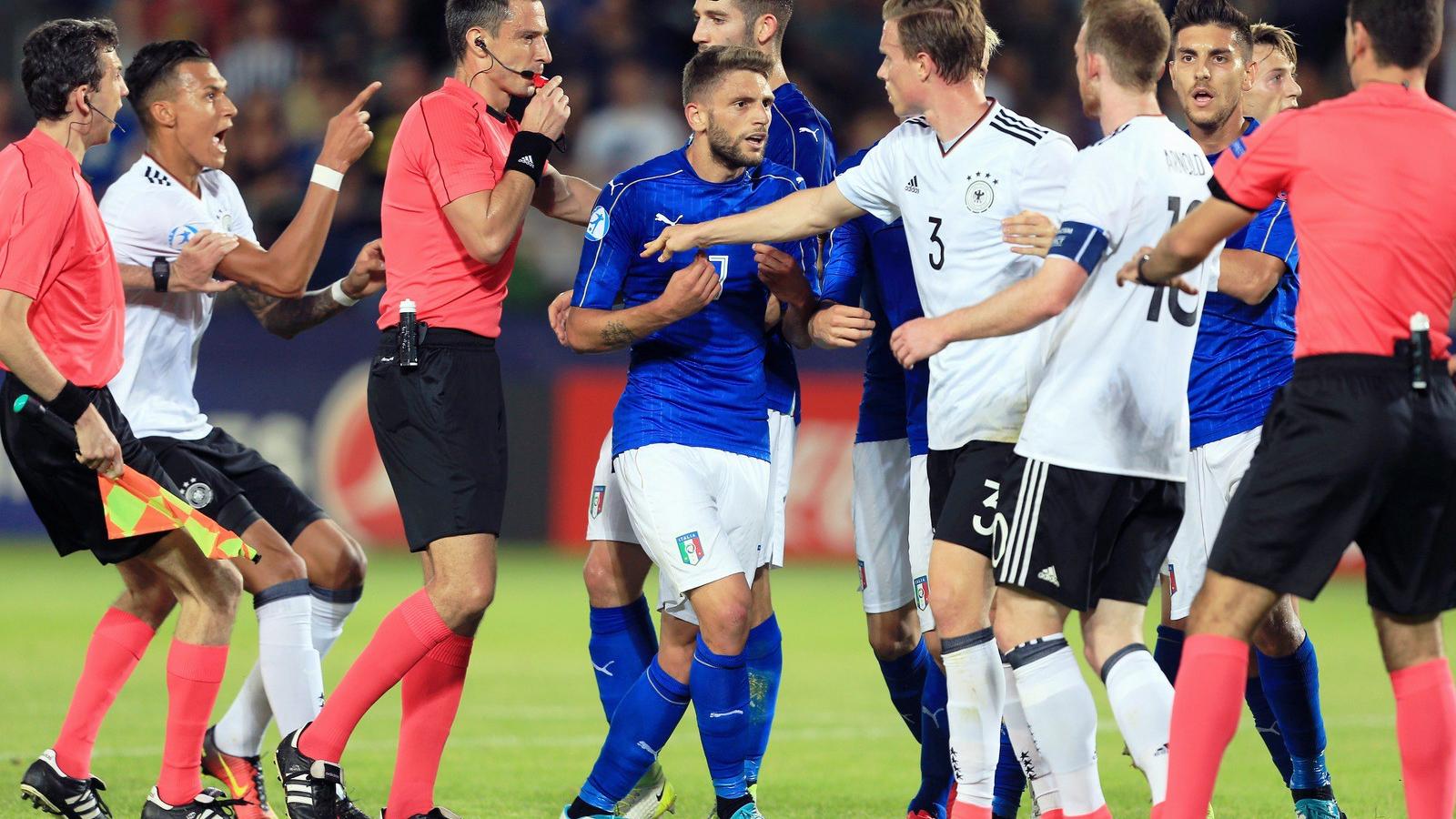 A szombati olasz-német U21-es Európa-bajnoki mérkőzés FOTÓ: Stephen Pond/Getty Images