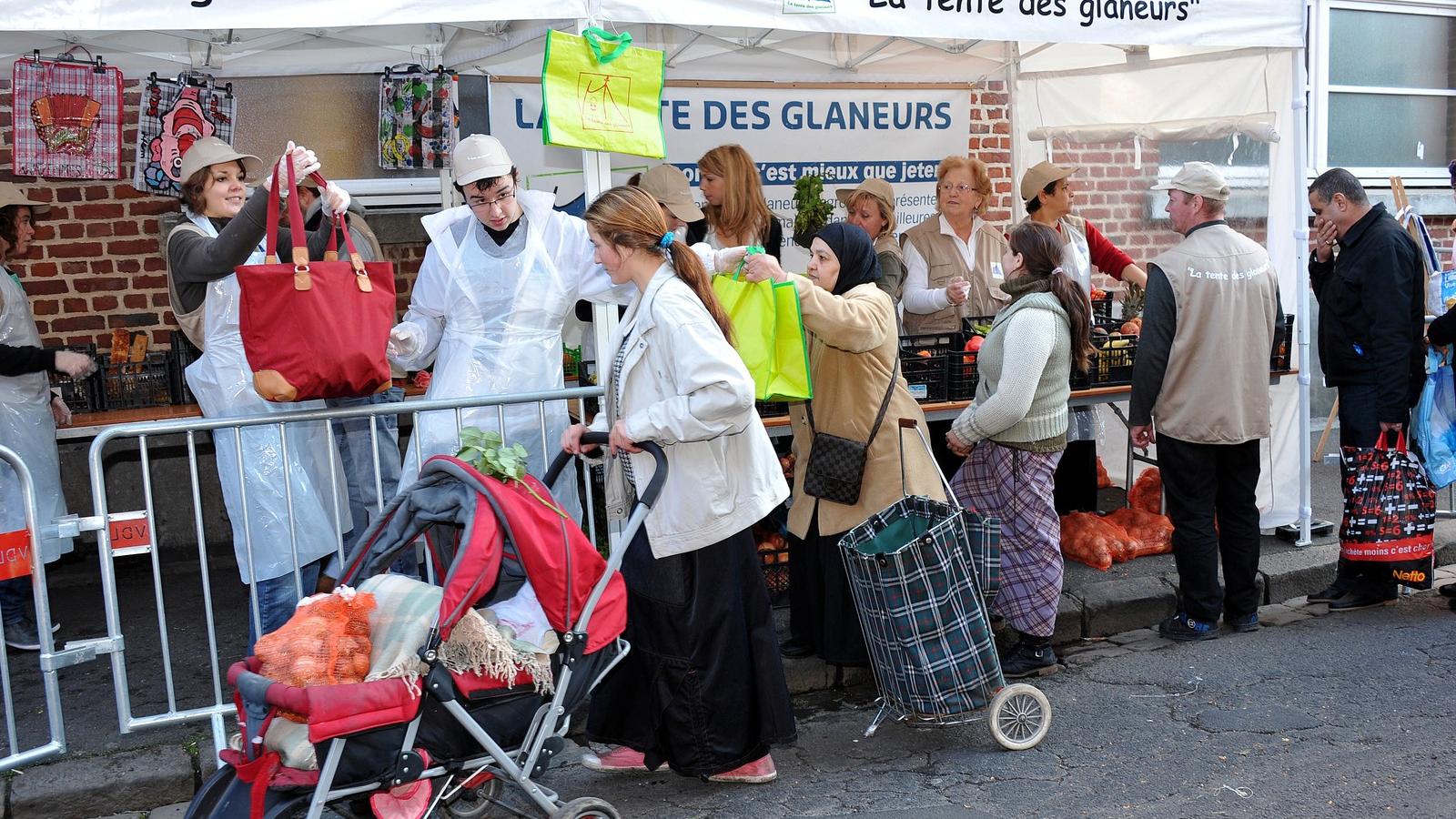 Szegénység Franciaprszágban - AFP fotó 