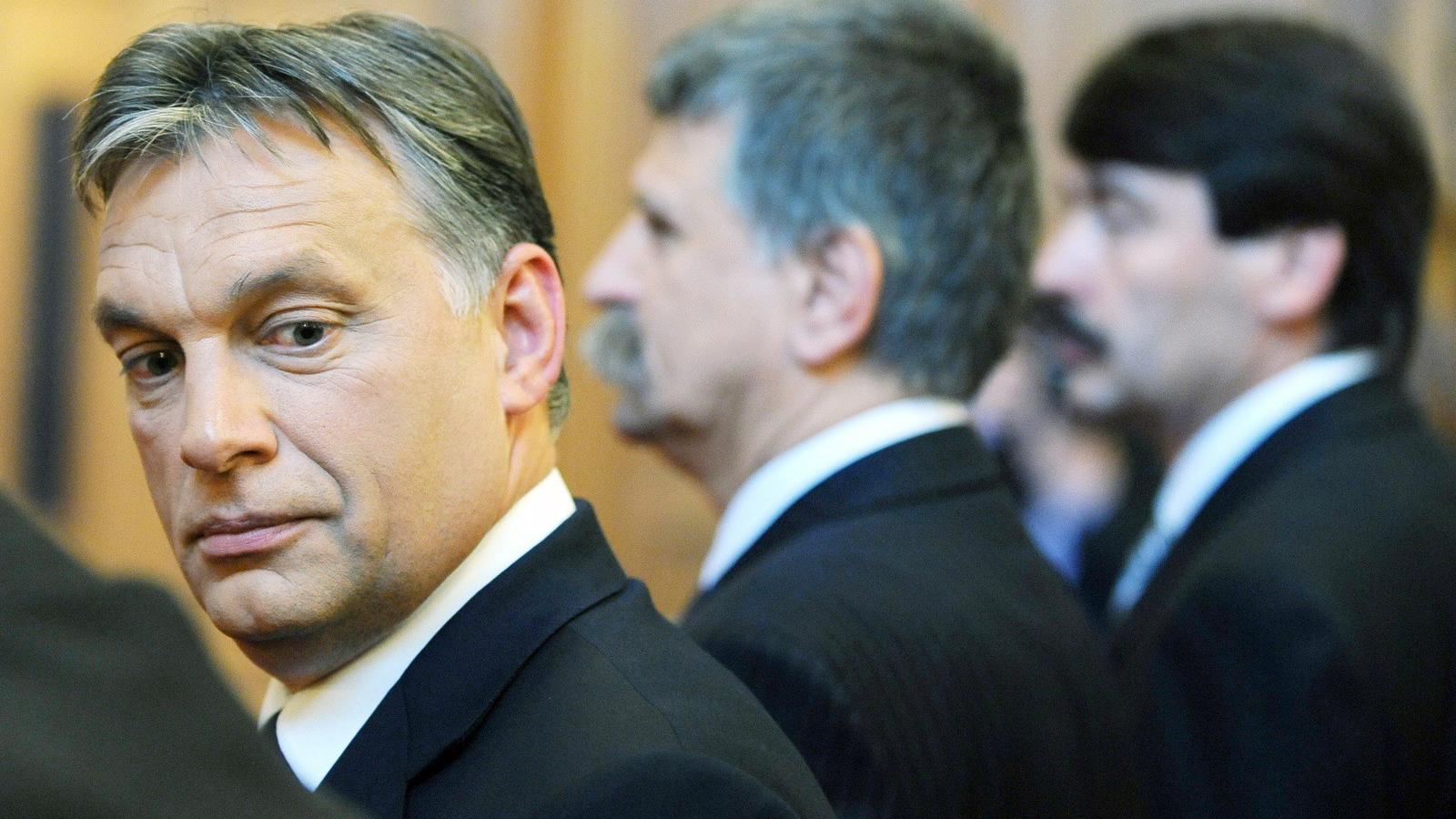 ORBÁN ÉS A KÉT ŐS-FIDESZES ZOMBI - Kövér és Áder mára árnyak lettek FOTÓ: VAJDA JÓZSEF