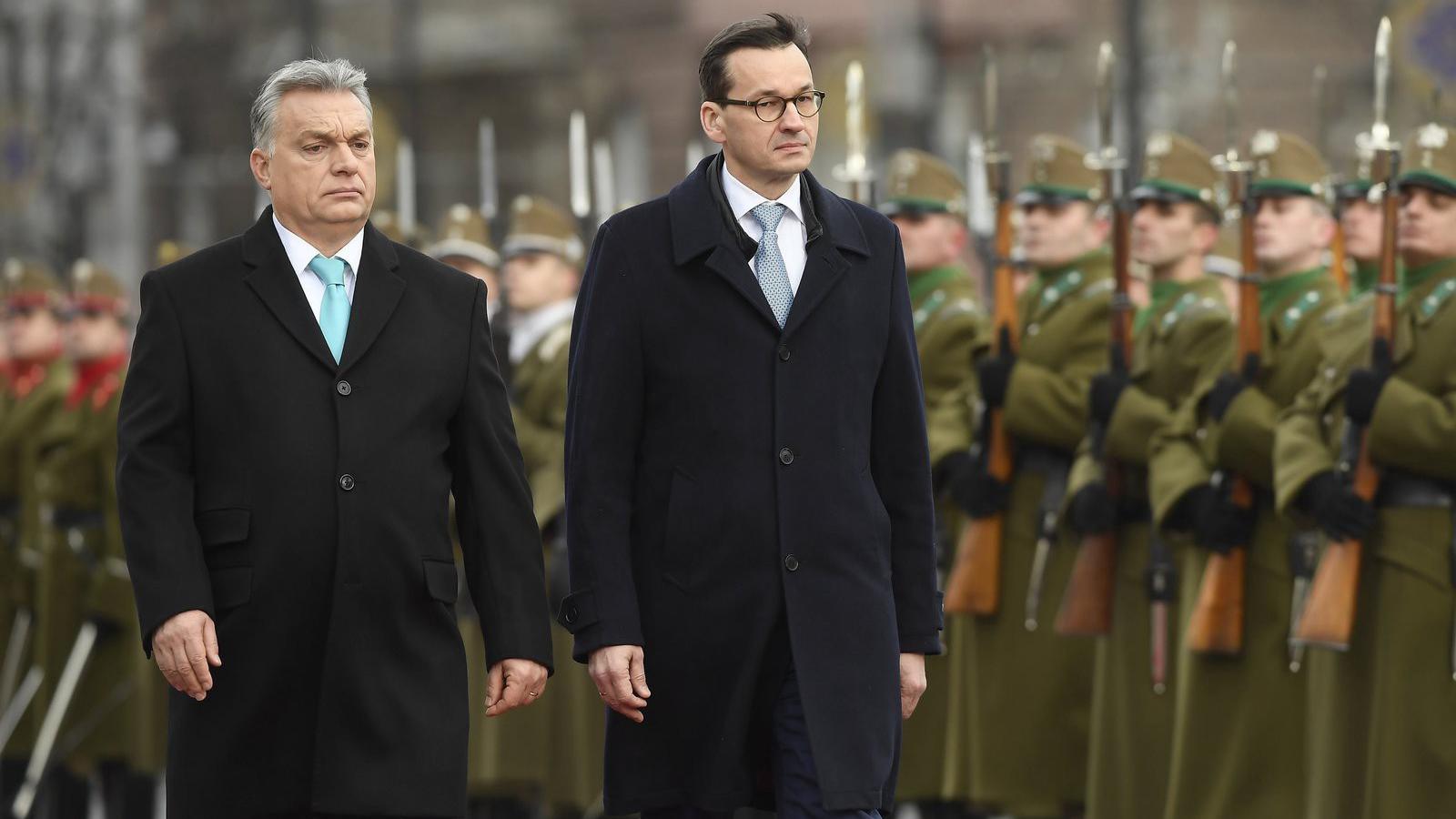 Orbán és Morawiecki (MTI-fotó: Kovács Tamás)