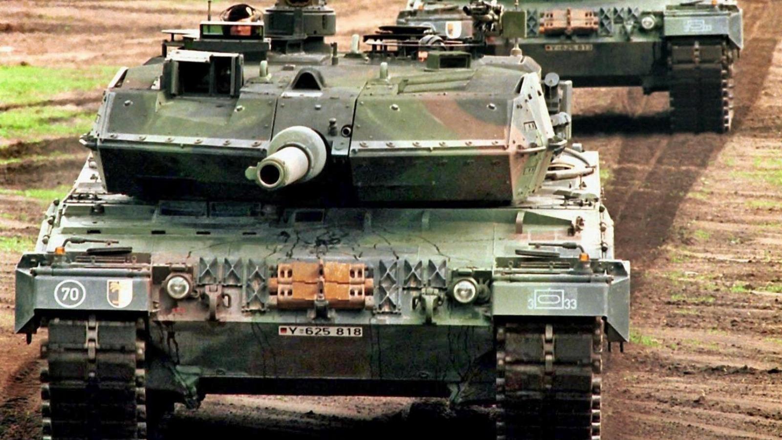 Leopard 2 harckocsi törökországban. A kép illusztráció. Fotó: BUNDESWEHR MODES/AFP