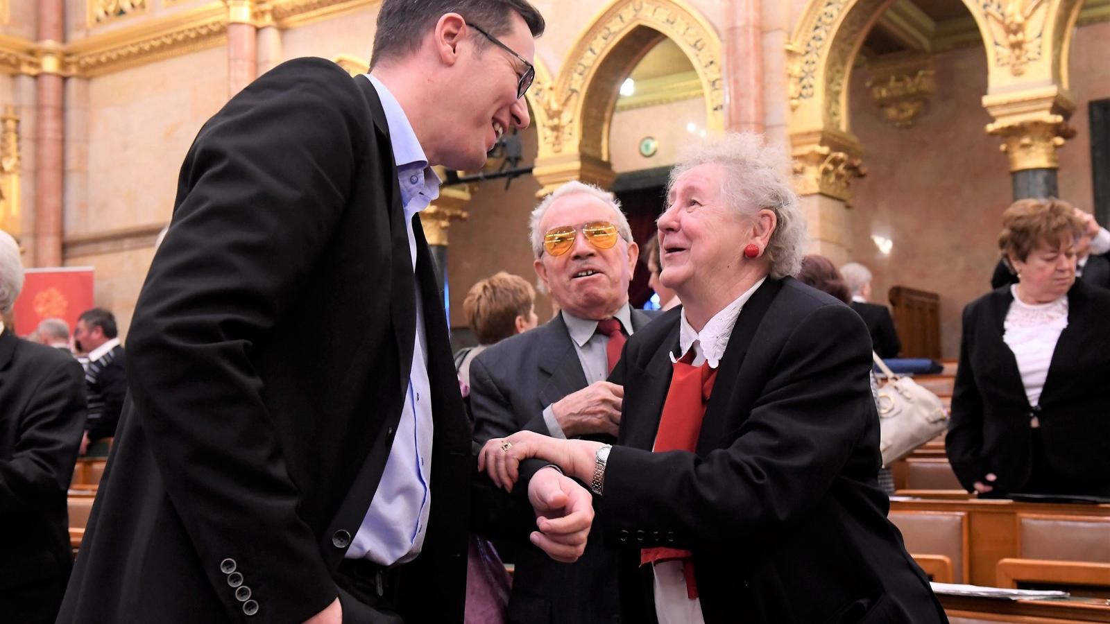 Karácsony Gergely az MSZP és a Párbeszéd miniszterelnök-jelöltje az Országos Nyugdíjas Parlament második ülésén január 25-én. MT