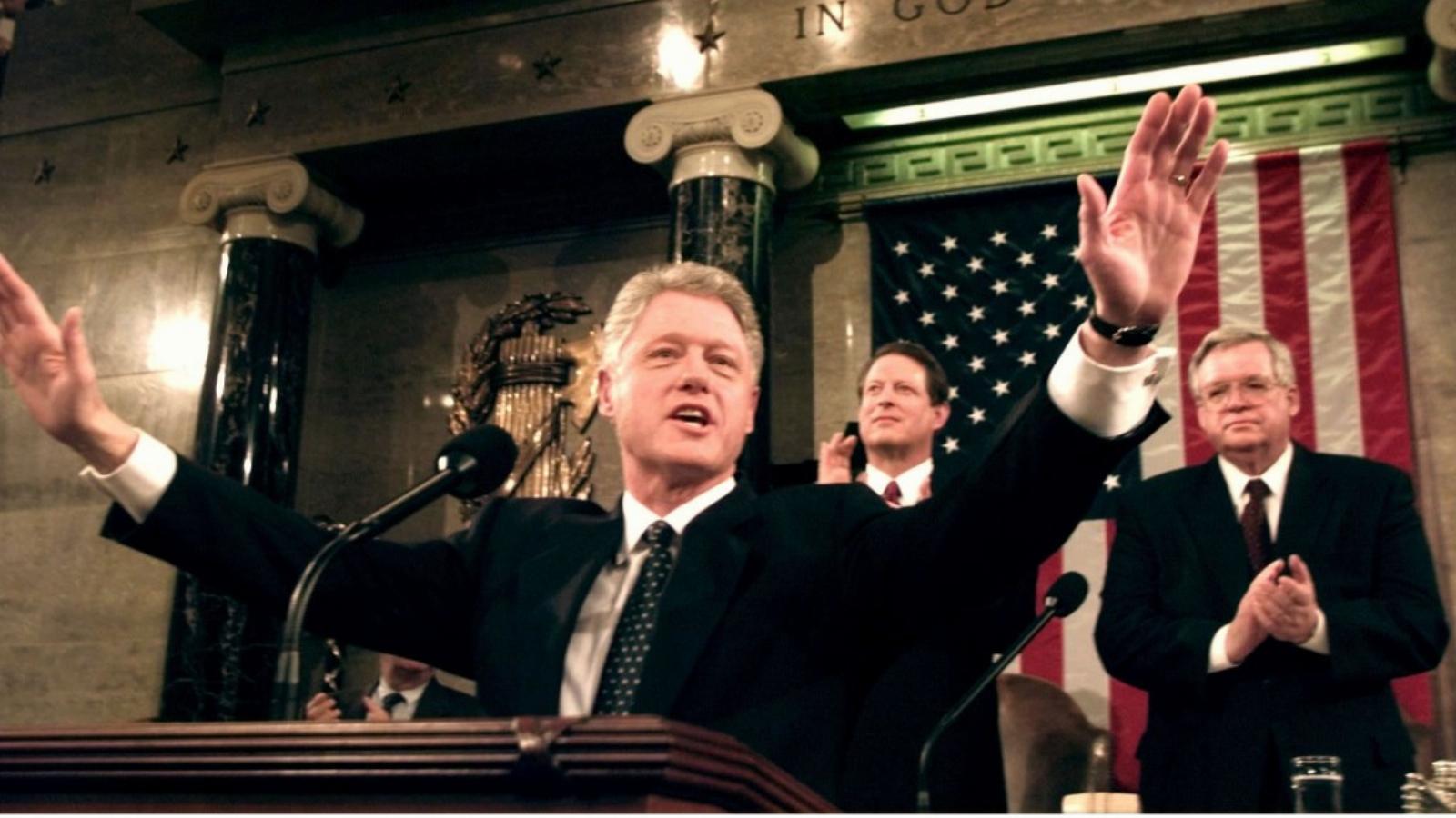 Emlék a múltból. Bill Clinton évértékelő beszéde 1999-ből FOTÓ: EUROPRESS/GETTY IMAGES/THINKSTOCK