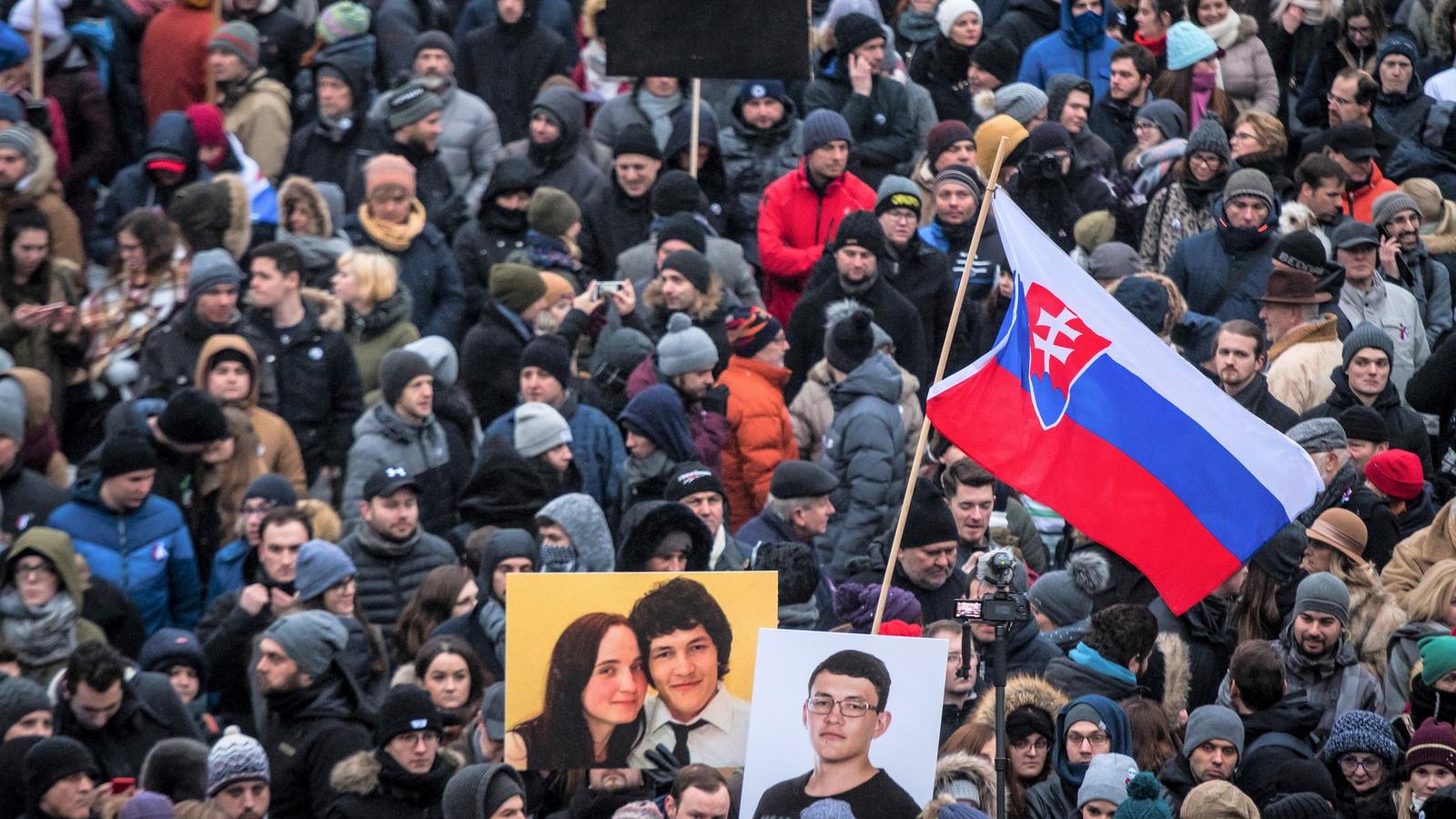 Pénteken eltemették Martina Kusnírovát, Ján Kuciak szlovák újságíró menyasszonyát. FOTÓ: VLADIMIR SIMICEK / AFP