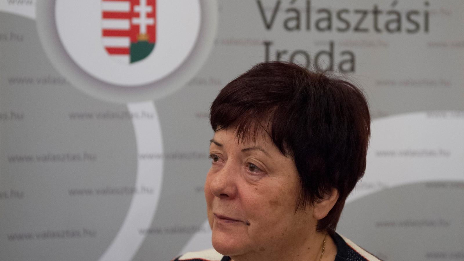 Pálffy Ilona, Nemzeti Választási Iroda elnöke. Fotó: Vajda József