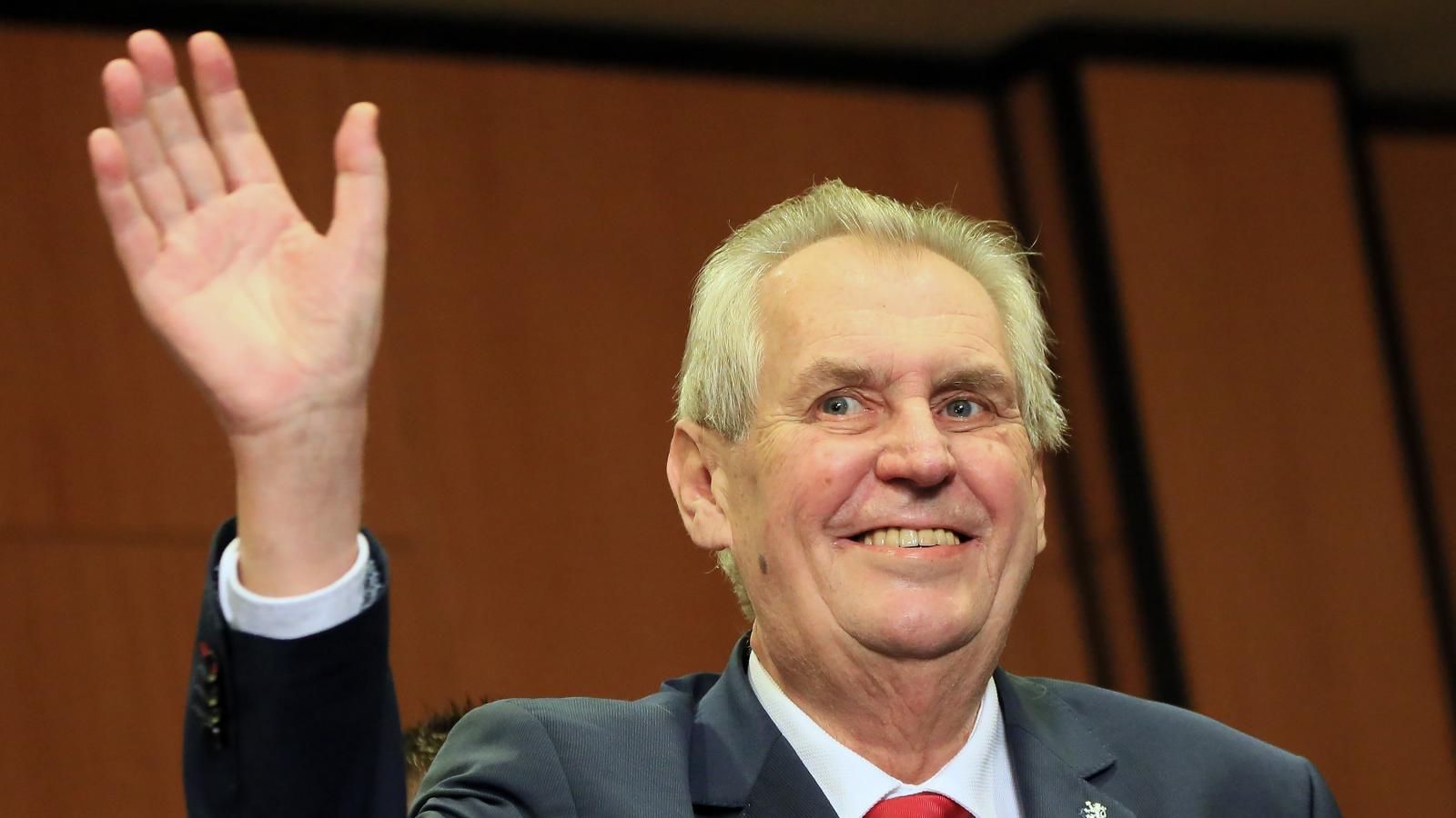 Milos Zeman. Fotó: RADEK MICA / AFP