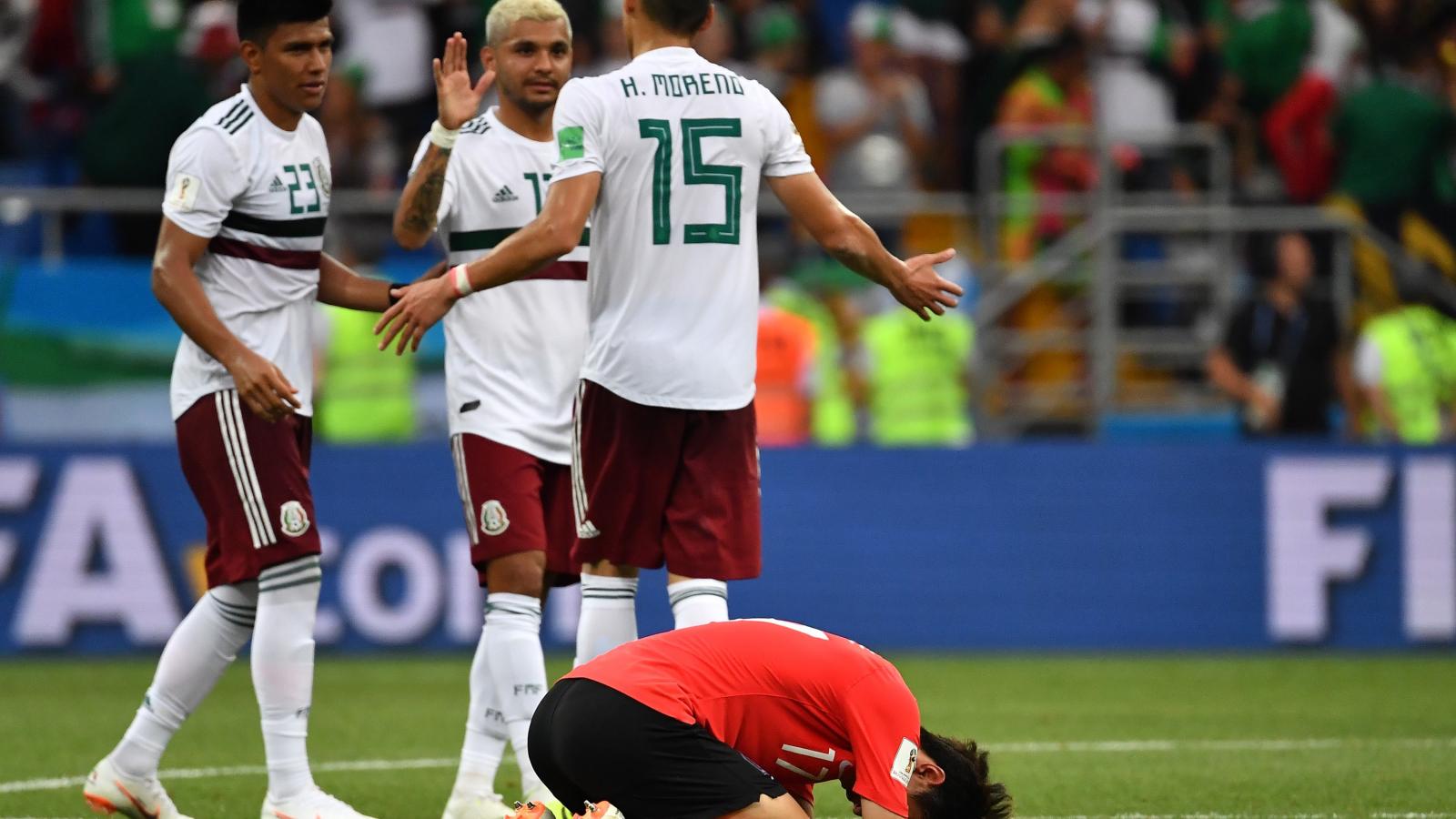 Mexikó-Koreai Köztársaság: 2-1. Fotó: JOE KLAMAR / AFP