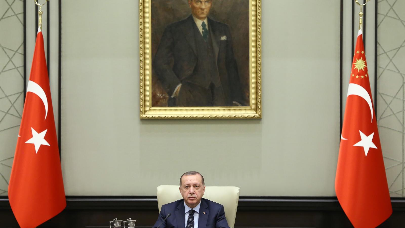 Erdogan. Fotó: Kayhan Ozer / Anadolu Agency