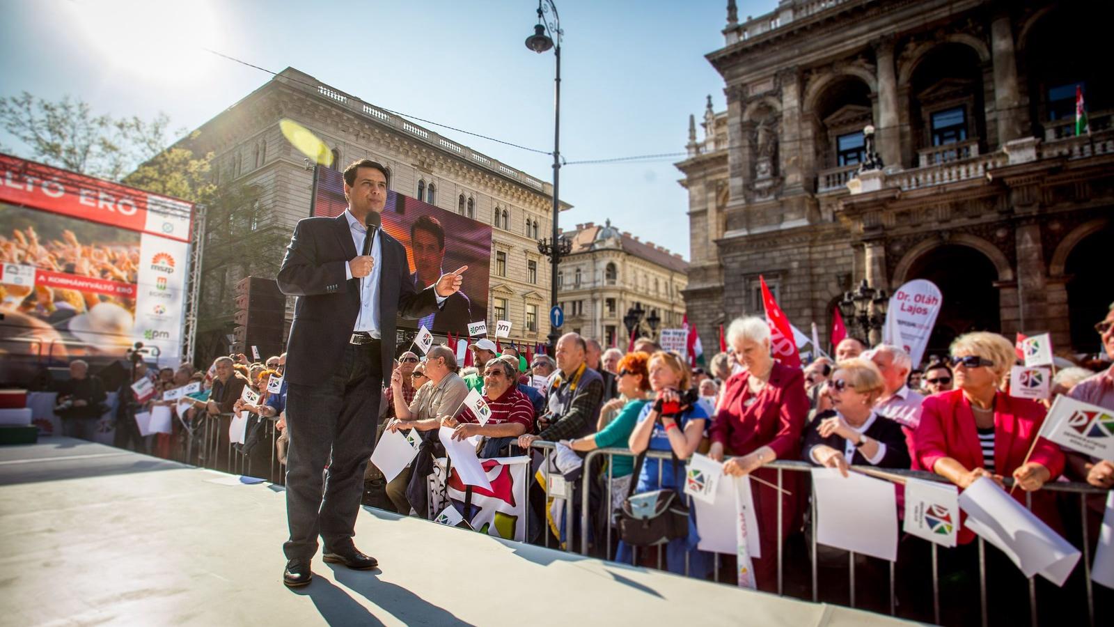 Mesterházy Attila végigkampányolta az országot és csalódással vette tudomásul a választás eredményét. Fotó: Tóth Gergő/Népszava