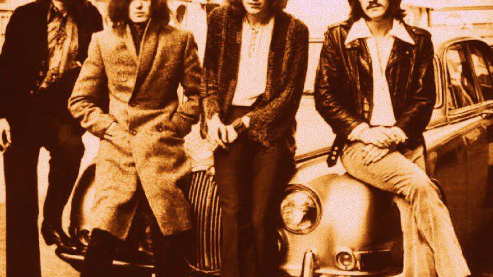 John Paul Jones, Jimmy Page, Robert Plant és John Henry Bonham 1970-ben - Fotó: Facebook