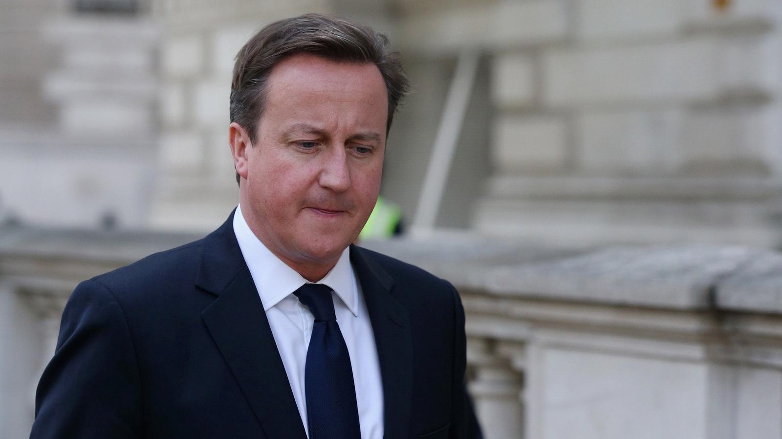 David Cameron gondterheltnek tűnik. Fotó: Oli Scarff/Getty Images.