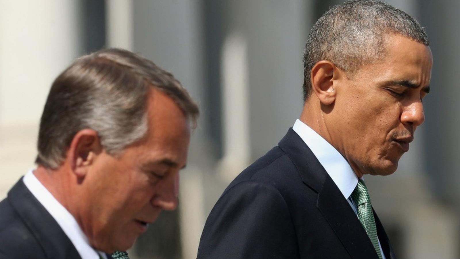  John Boehner és Barack Obama – Együttműködés helyett pereskedés FOTÓ: EUROPRESS/GETTY IMAGES/MARK WILSON