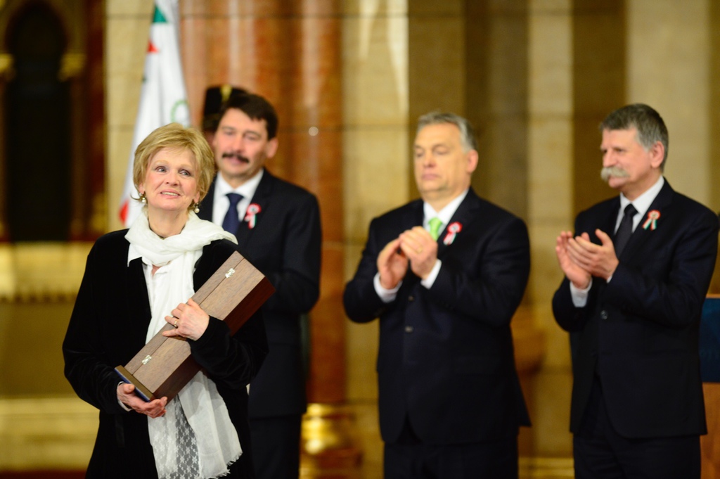 Tordai Teri színművésznő Kossuth-díjat kapott