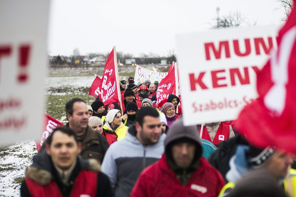 Az emberi méltóság menete Szabolcsban - Győrtelek, 2015. február 9. MTI Fotó: Balázs Attila