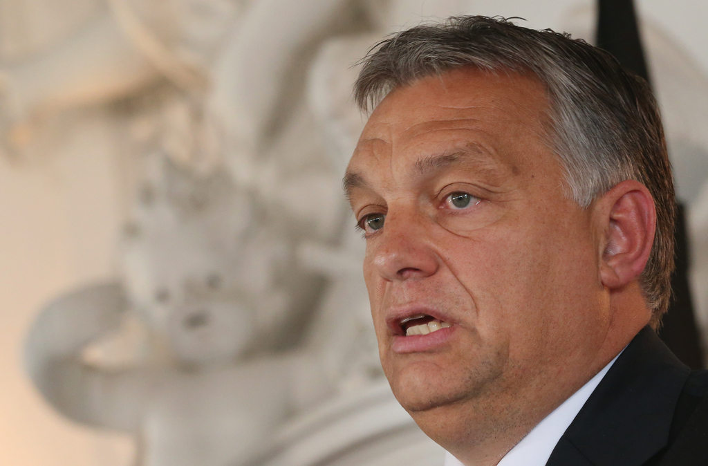 Orbán Bajoroszágban 2015 szeptember 23-án Fotó: Sean Gallup/Getty Images