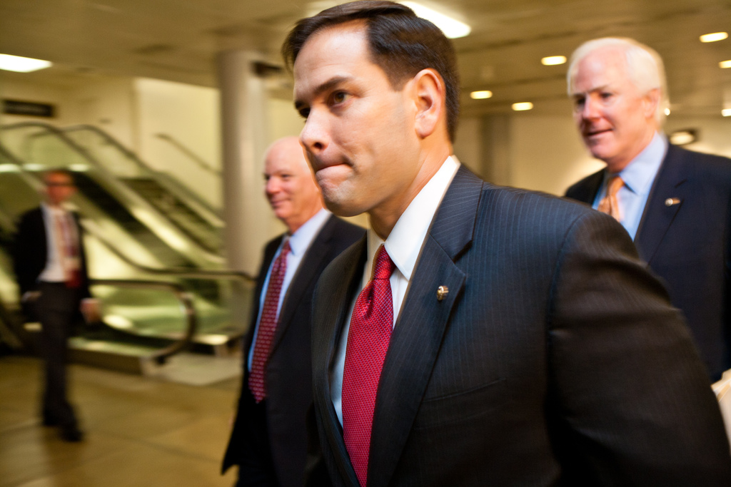 Marco Rubio legyőzhetné Clintont. FOTÓ: Brendan Hoffman/Getty Images