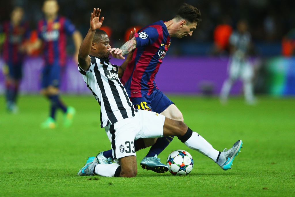 A berlini BL-döntőben a Juve sem tudta megállítani a Messi (jobbra)repítette Barcelonát FOTÓ: EUROPRESS/GETTY IMAGES/PAUL GILHAM.